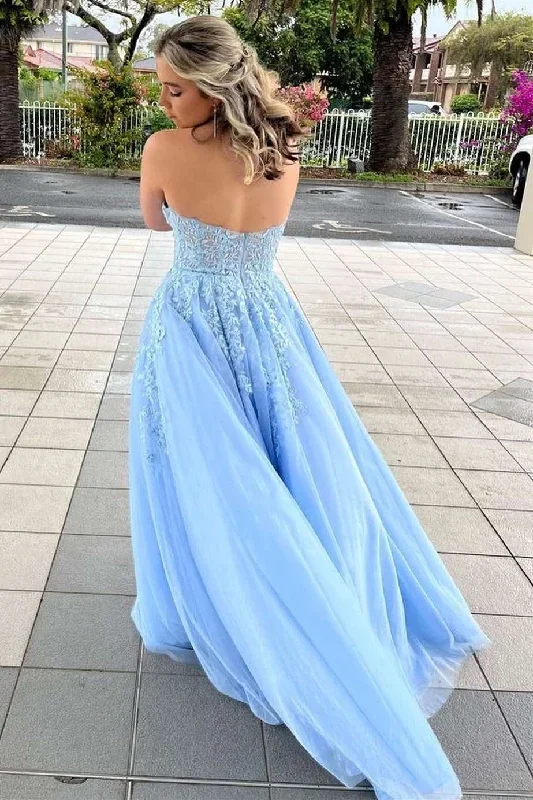 light-blue-floral-lace-strapless-a-line-prom-dress