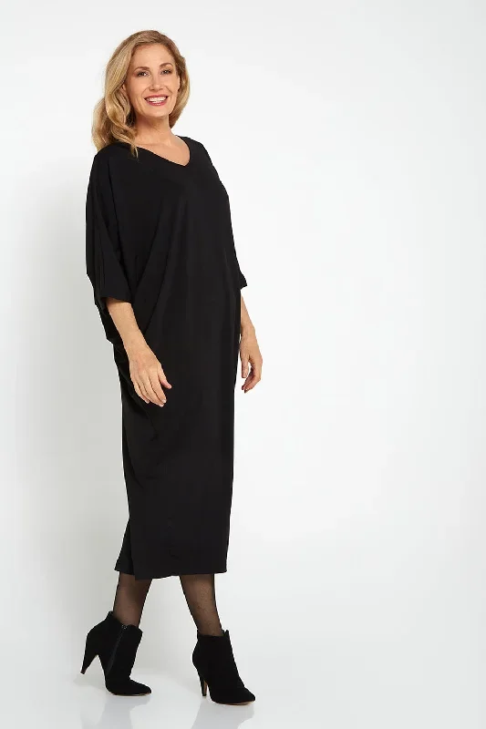 long-cocoon-dress-black