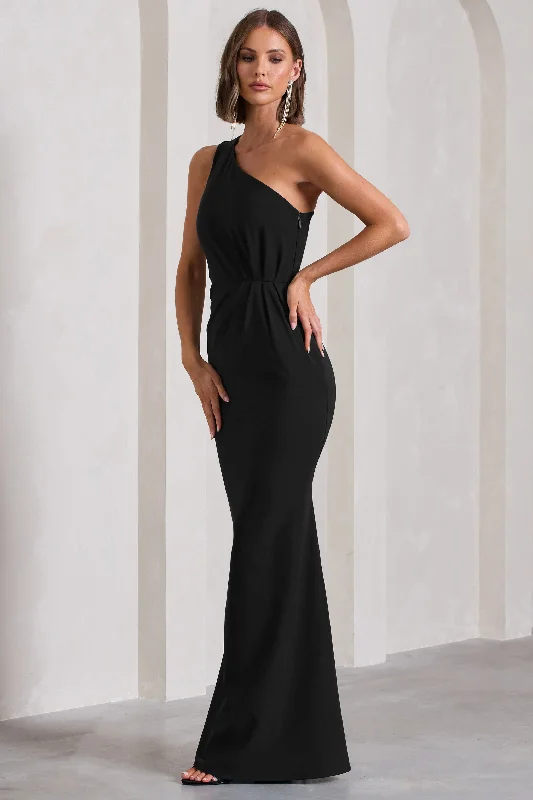 michelle-black-one-shoulder-gathered-maxi-dress-cl129884002