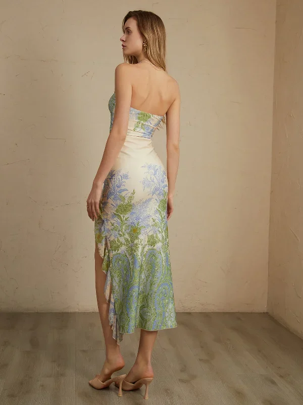 monet-floral-print-split-midi-dress