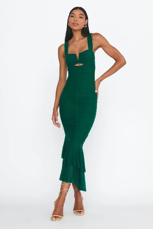 nadia-ruched-fishtail-maxi-dress-green