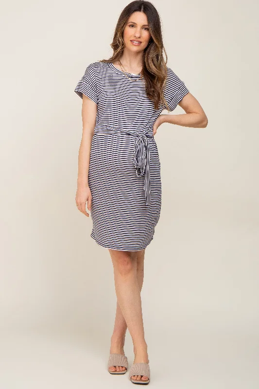 navy-striped-tie-front-maternity-dress