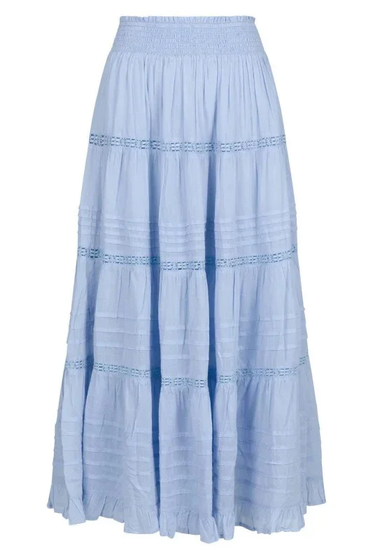 Neo Noir - Felicia S Voile Skirt - Light Blue