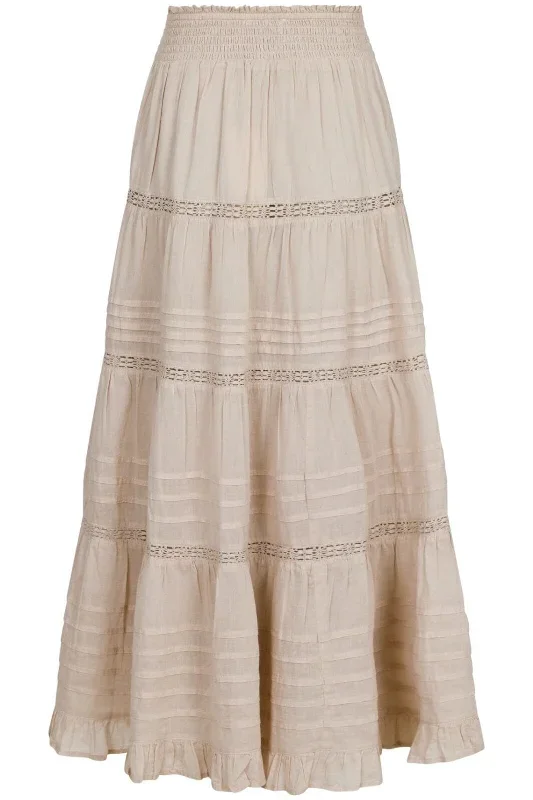 Neo Noir - Felicia S Voile Skirt - Sand