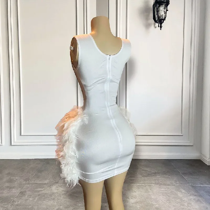 new-arrival-luxury-handmade-silver-diamond-women-birthday-party-formal-gowns-white-feather-black-girls-short-prom-dresses-2023