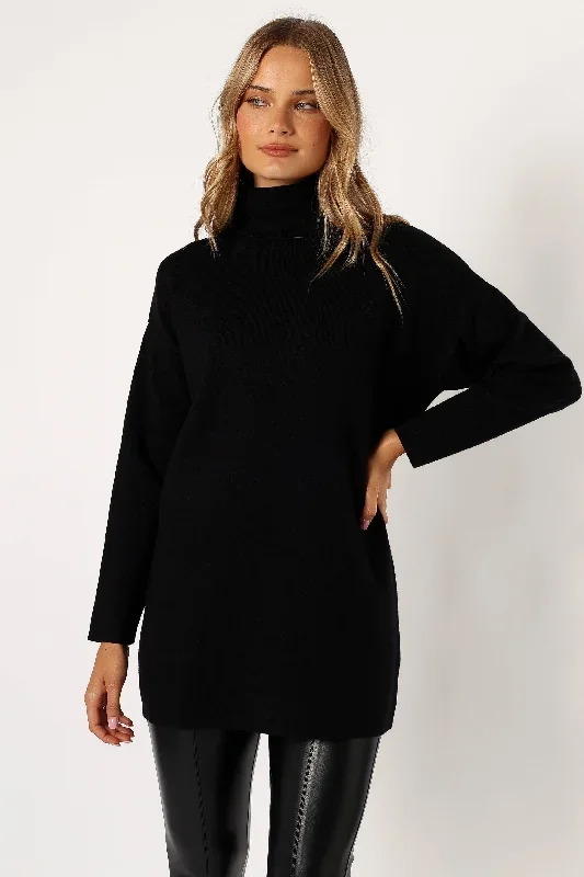 nico-turtleneck-mini-dress-black