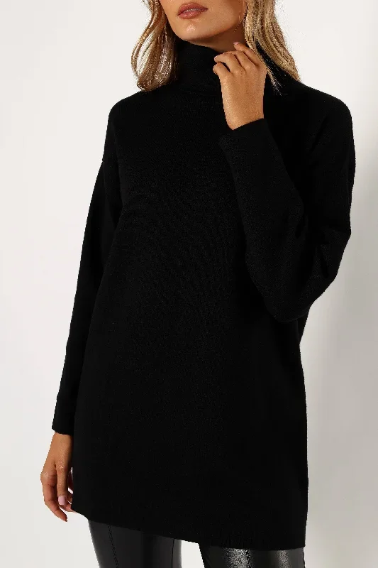 nico-turtleneck-mini-dress-black