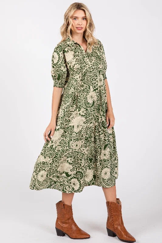 olive-floral-collared-tiered-maternity-midi-dress