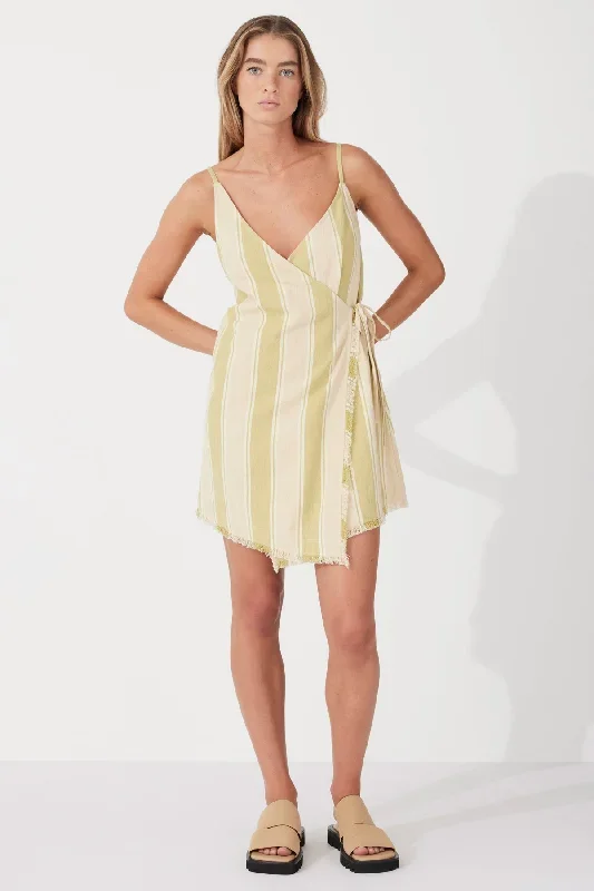 olive-stripe-organic-cotton-wrap-mini-dress