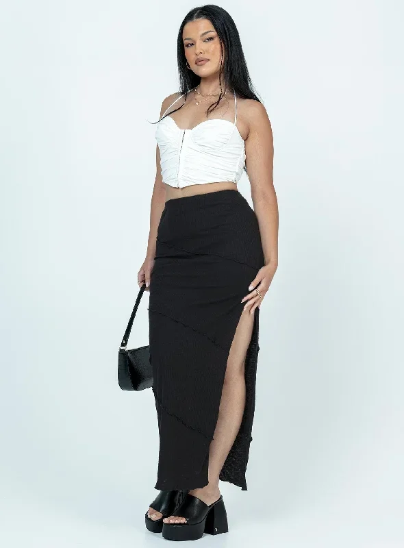 oscar-split-maxi-skirt-black