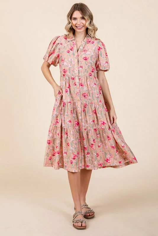 peach-floral-button-down-tiered-maternity-midi-dress