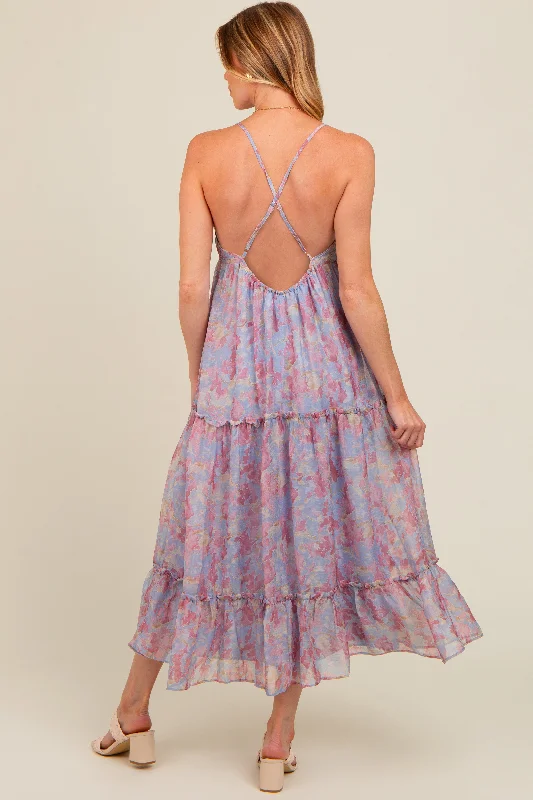 periwinkle-abstract-floral-crisscross-back-maternity-maxi-dress