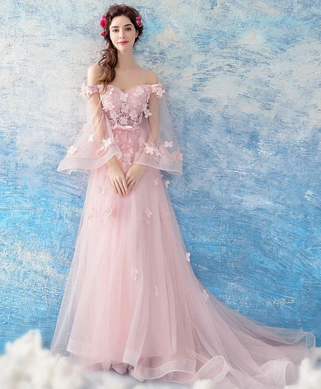 pink-tulle-lace-long-prom-dress-pink-evening-dress-2