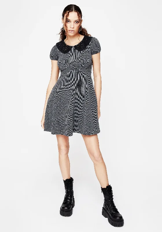 poet-striped-mini-skater-dress