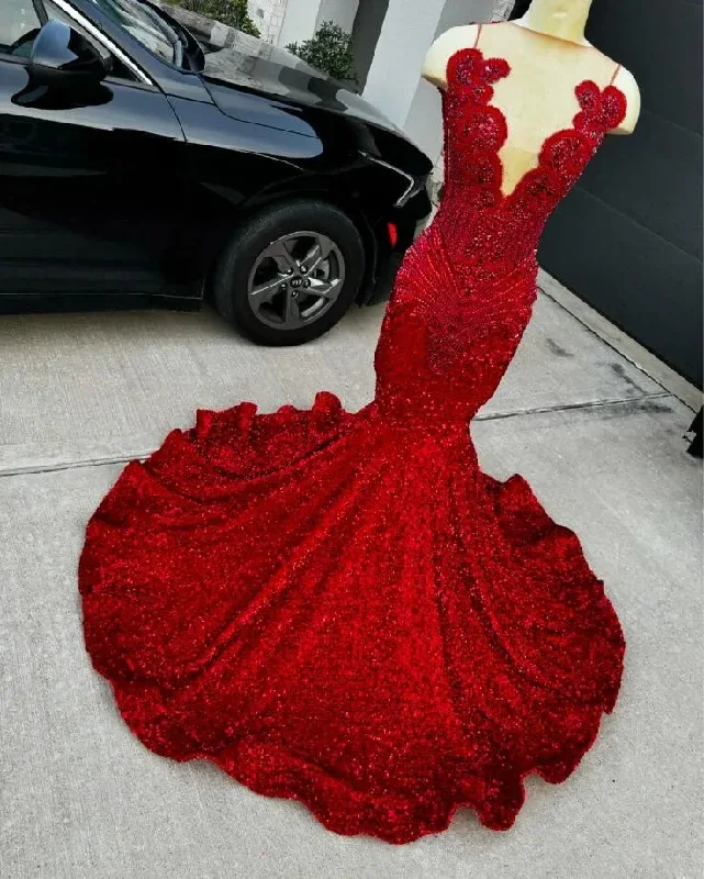 red-sparkly-long-mermaid-prom-birthday-gala-dresses-for-black-girl-luxury-diamond-velvet-evening-gown-vestidos-de-15-anos