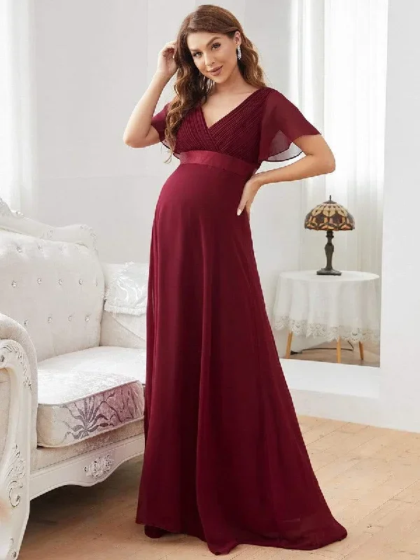 ruffle-sleeve-floor-length-formal-maternity-dress-ey20795