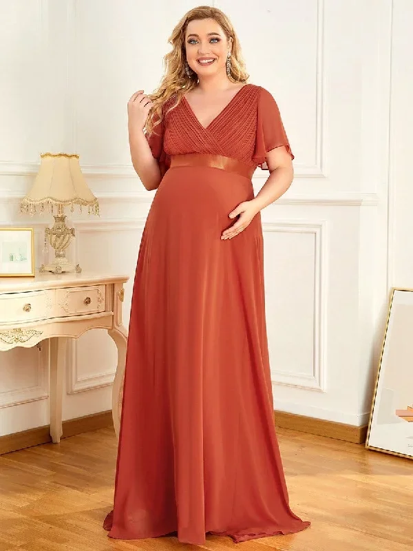 ruffle-sleeve-floor-length-formal-maternity-dress-ey20795