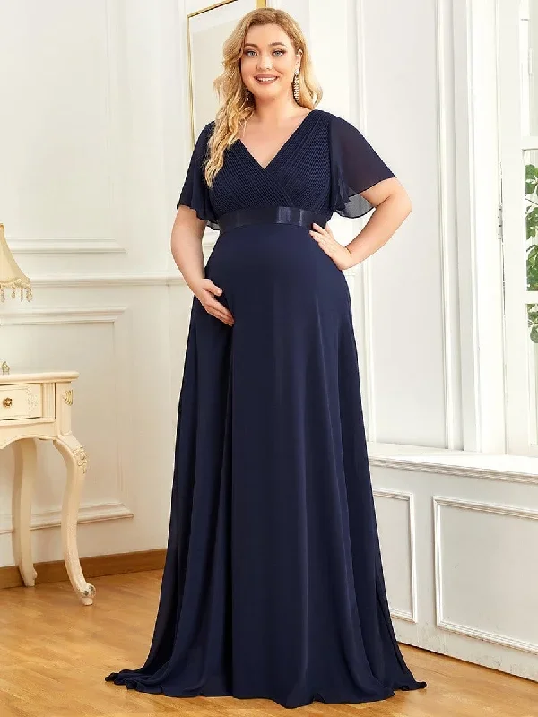 ruffle-sleeve-floor-length-formal-maternity-dress-ey20795