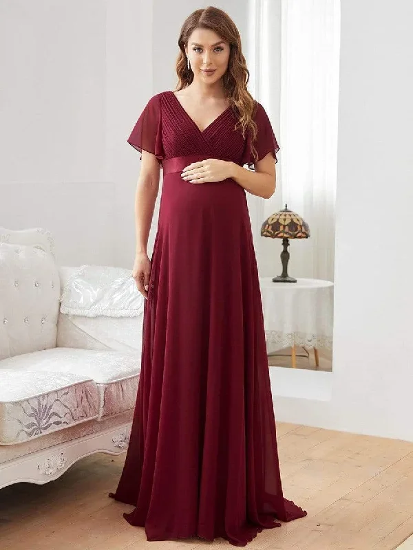 ruffle-sleeve-floor-length-formal-maternity-dress-ey20795