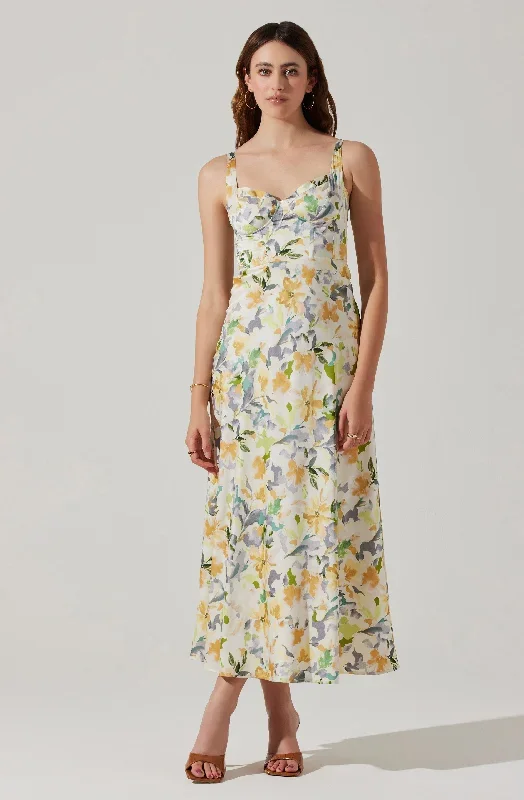 Yellow cream floral