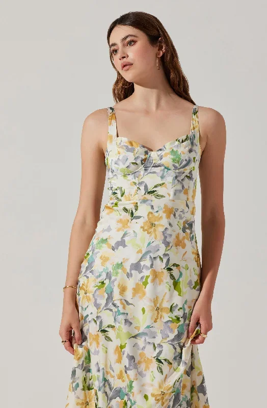 Yellow cream floral