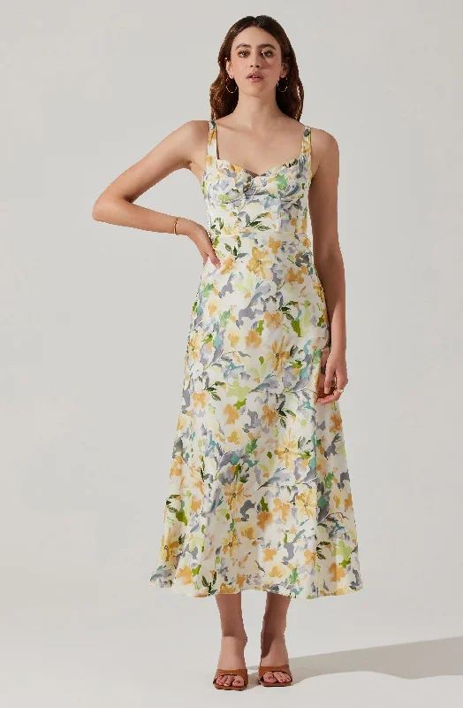 Yellow cream floral