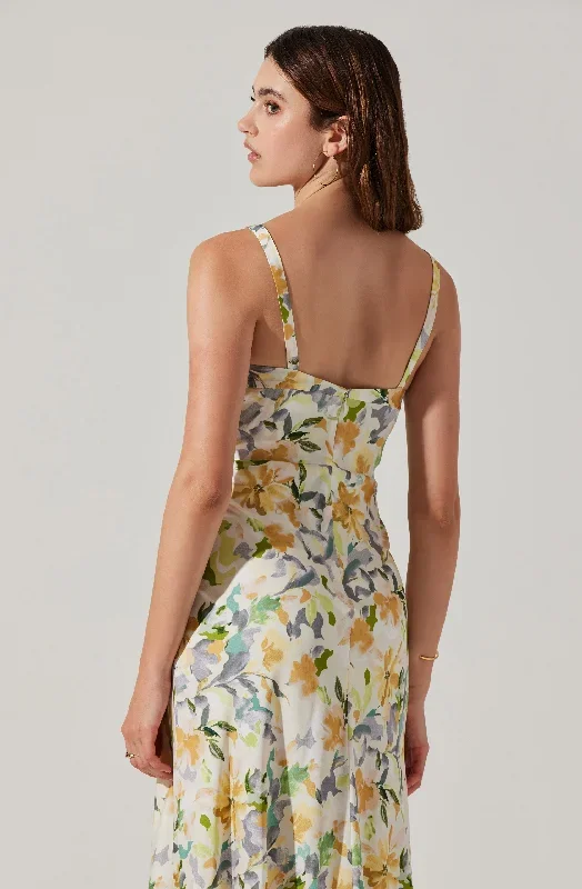 Yellow cream floral