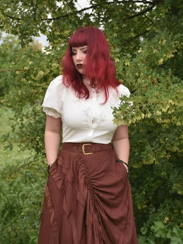 scarlet-darkness-women-steampunk-ruffled-hem-maxi-skirt-elastic-waist-flared-a-line-skirt