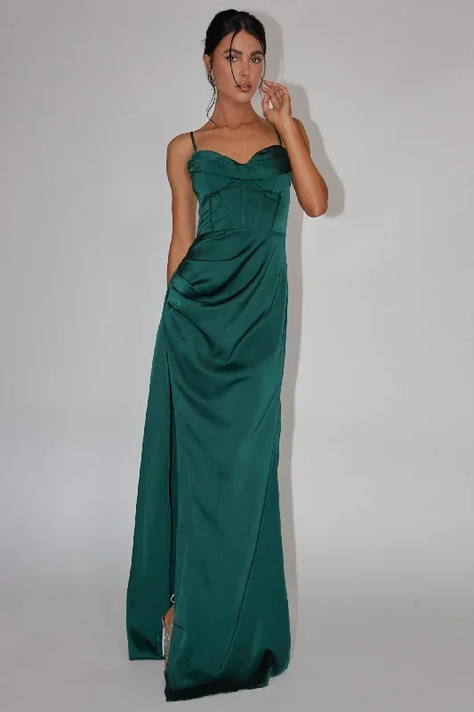 secret-sweetheart-neckline-split-maxi-dress-hunter-green