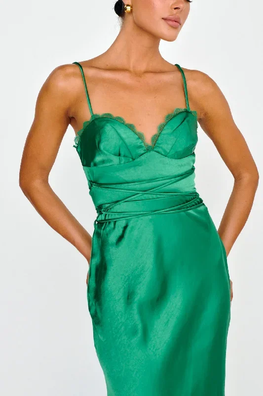 silver-lining-string-tie-waist-dress-forest-green