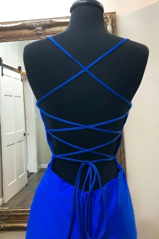 simple-tight-royal-blue-mini-party-dress