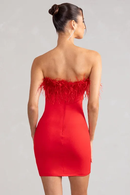 stop-the-show-red-feather-trim-strapless-mini-dress-cl127104004