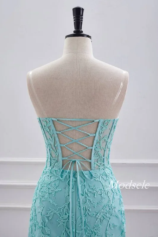 strapless-aqua-green-applique-tight-homecoming-dress-with-lace-up