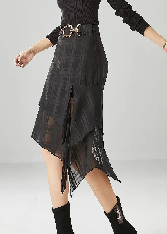 stylish-black-asymmetrical-side-open-chiffon-skirt-summer