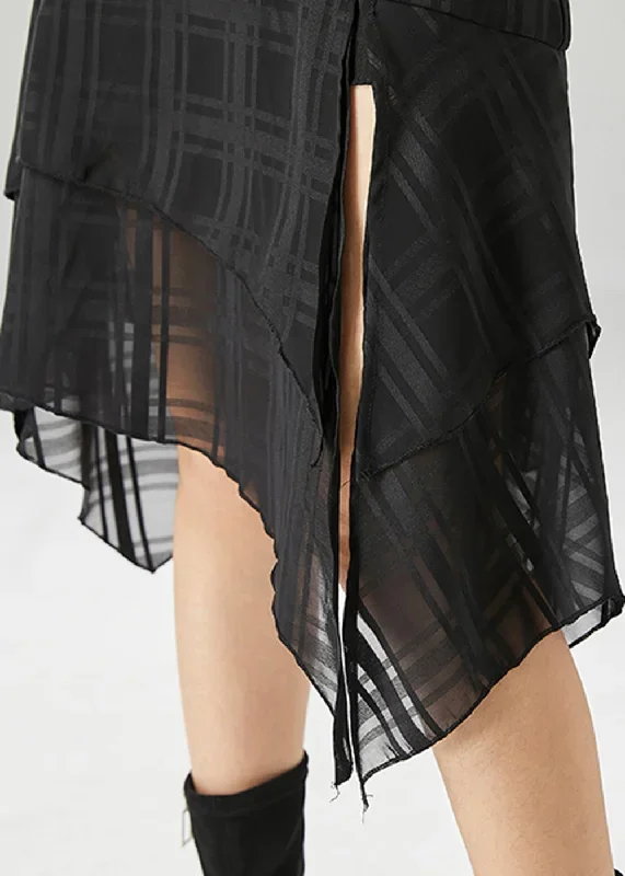 stylish-black-asymmetrical-side-open-chiffon-skirt-summer