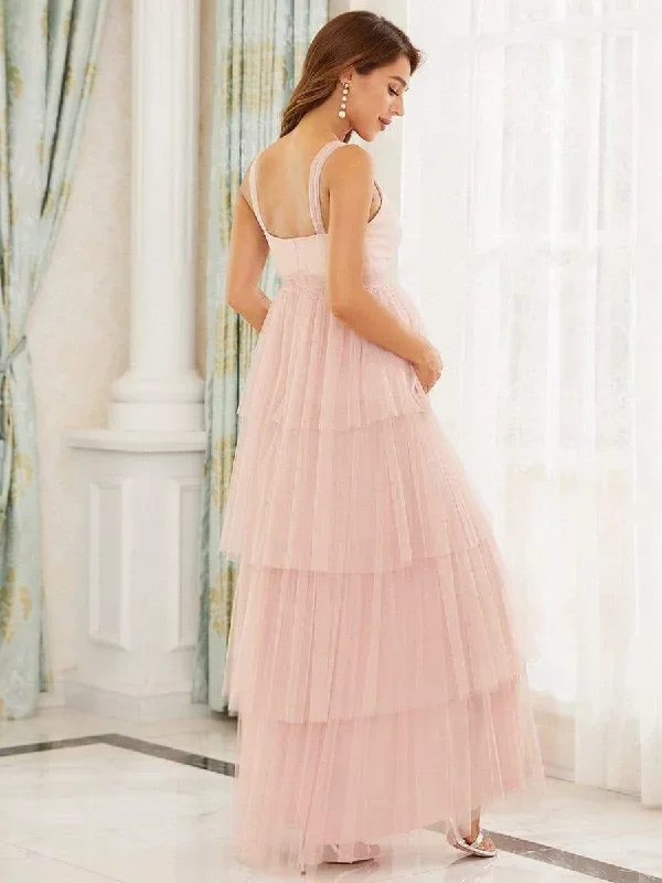 tie-waist-v-neck-tiered-floor-length-maternity-dress-ey20794