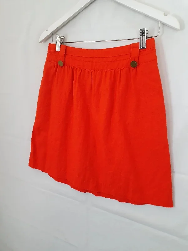 tory-burch-orange-pop-midi-skirt-size-8-b7-237-og