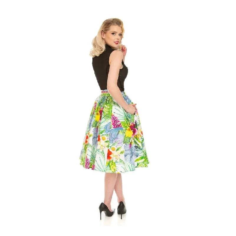 tropical-floral-rockabilly-swing-skirt