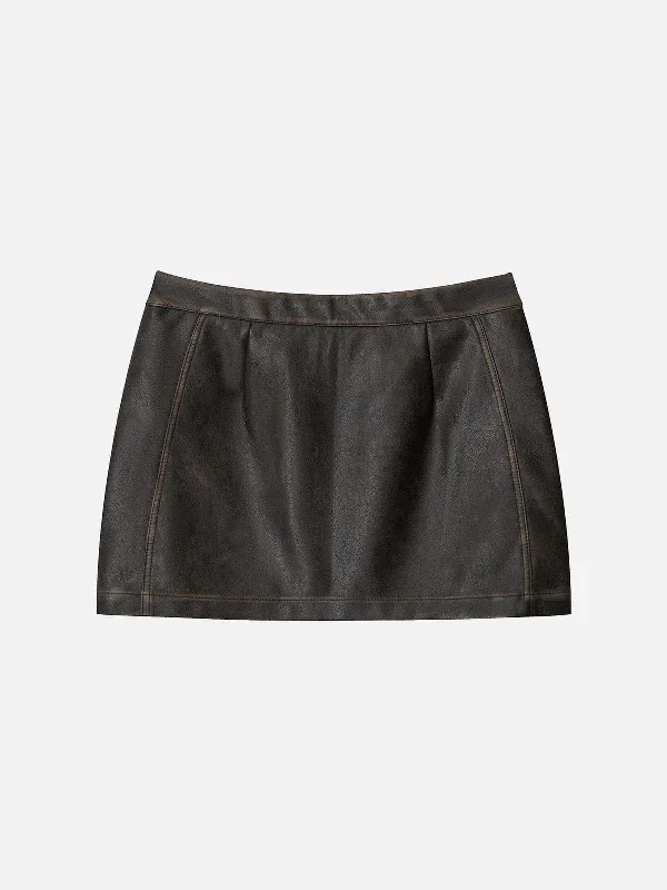 v-shape-waist-washed-faux-leather-skirt