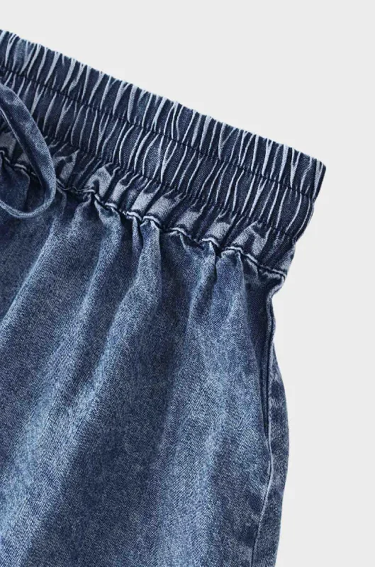 washed-drawstring-denim-skirt-blue