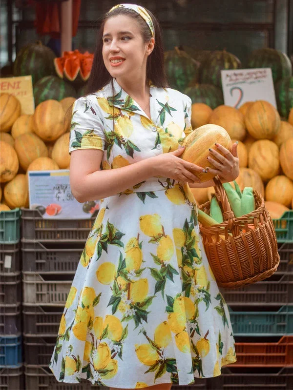 yellow-1950s-lemon-bow-swing-dress