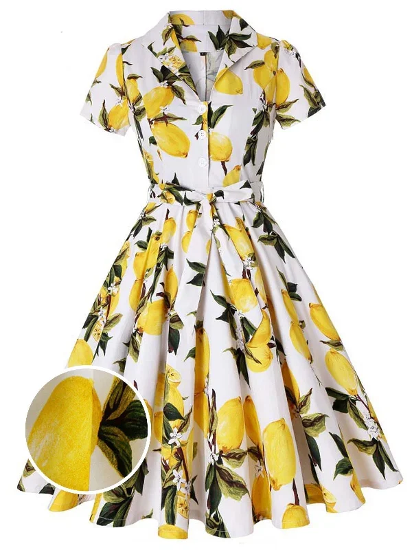 yellow-1950s-lemon-bow-swing-dress